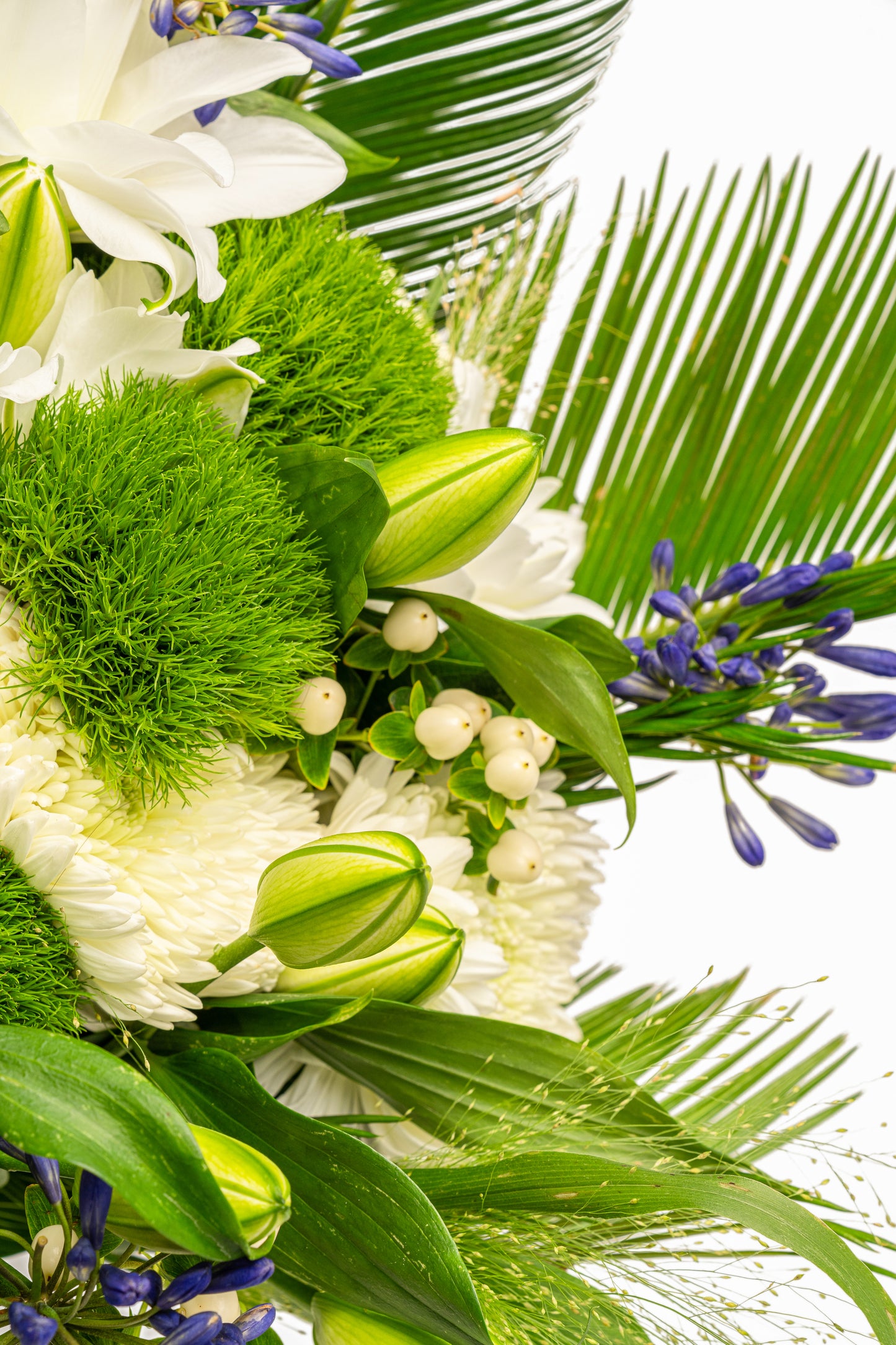 Grief-inspired white bouquet
